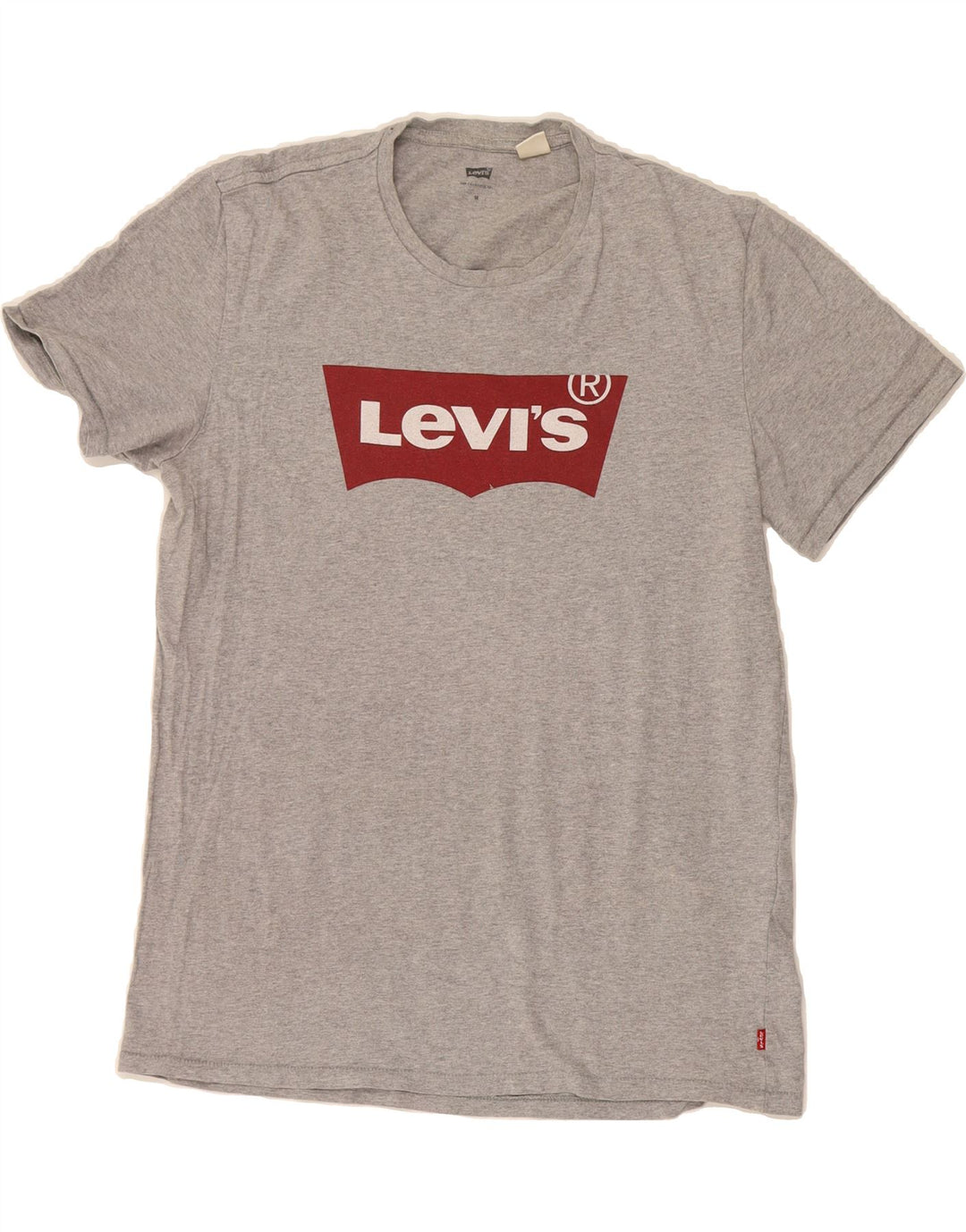 LEVI'S Mens Graphic T-Shirt Top Medium Grey Cotton Vintage Levi's and Second-Hand Levi's from Messina Hembry 