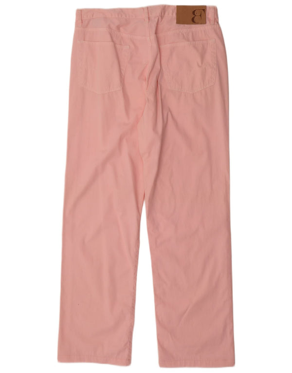Belfe Damen gerade Freizeithose W36 L31 rosa Baumwolle