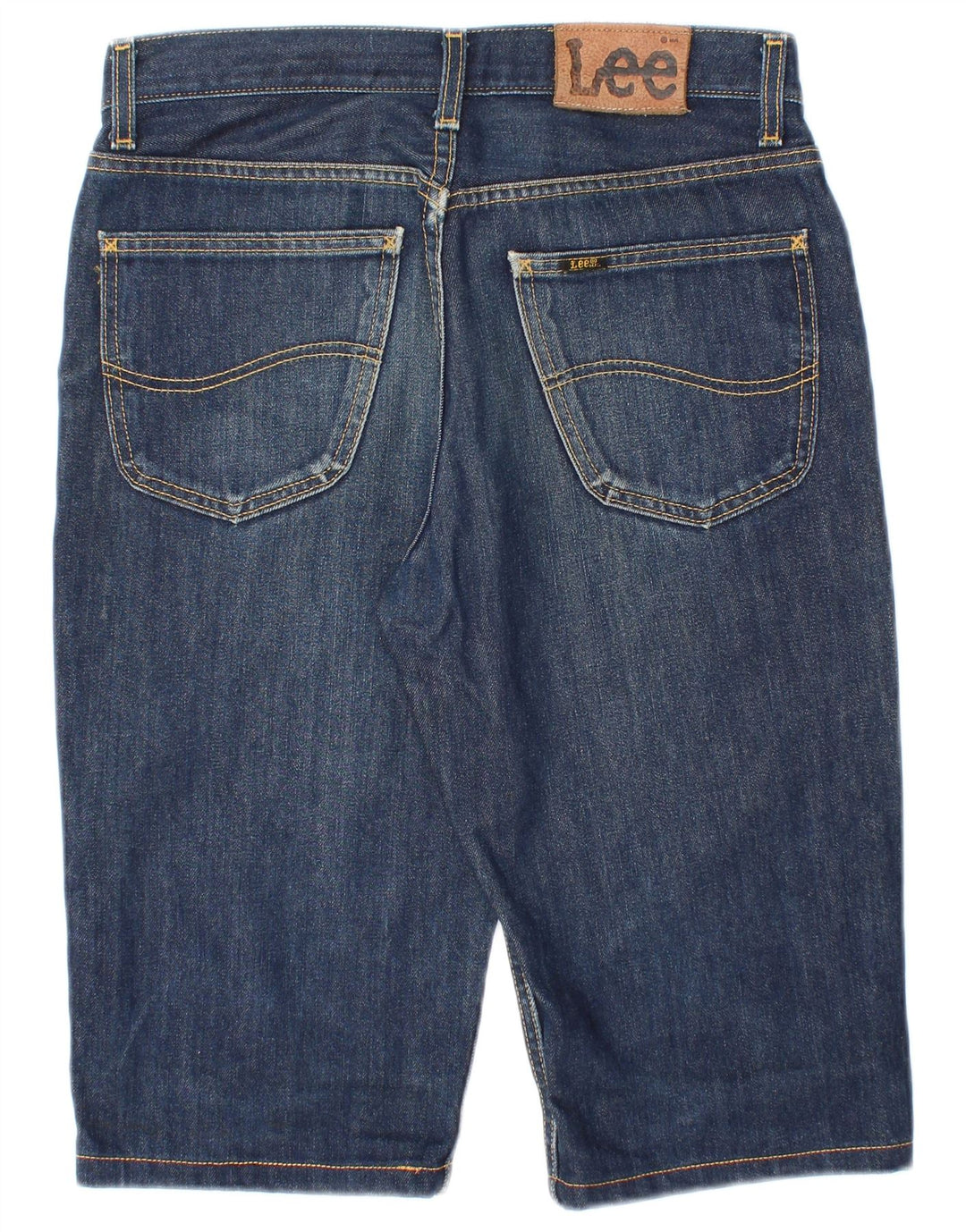 LEE Mens Detroit Denim Shorts W32 Medium Blue Cotton
