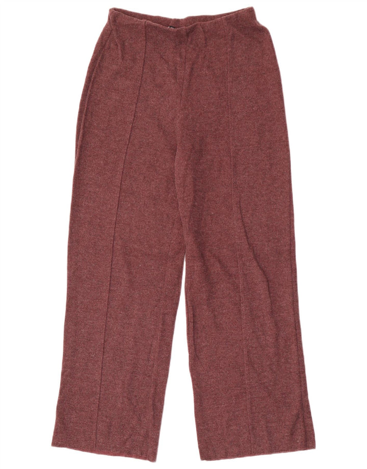 ZARA Womens Tracksuit Trousers UK 8 Small  Maroon Polyester
