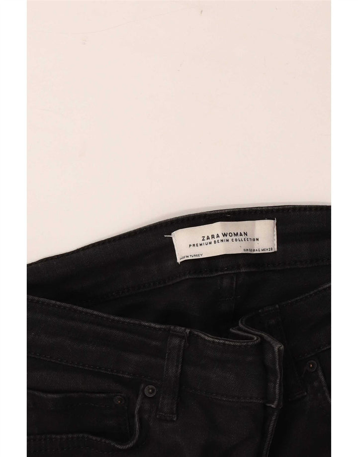 Zara Womens Flared Jeans EU 38 Small W28 L33 Black