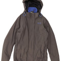 Jack Wolfskin Jachetă de vânt supradimensionată cu glugă pentru femei UK 8 Small, gri