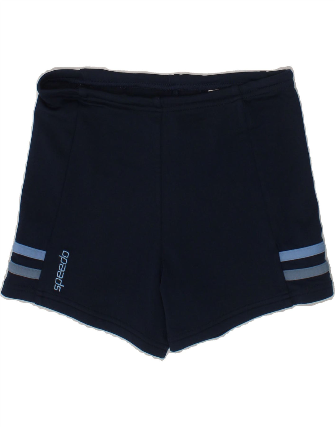 SPEEDO Boys Swimming Shorts 8-9 Years  Navy Blue Polyester Vintage Speedo and Second-Hand Speedo from Messina Hembry 