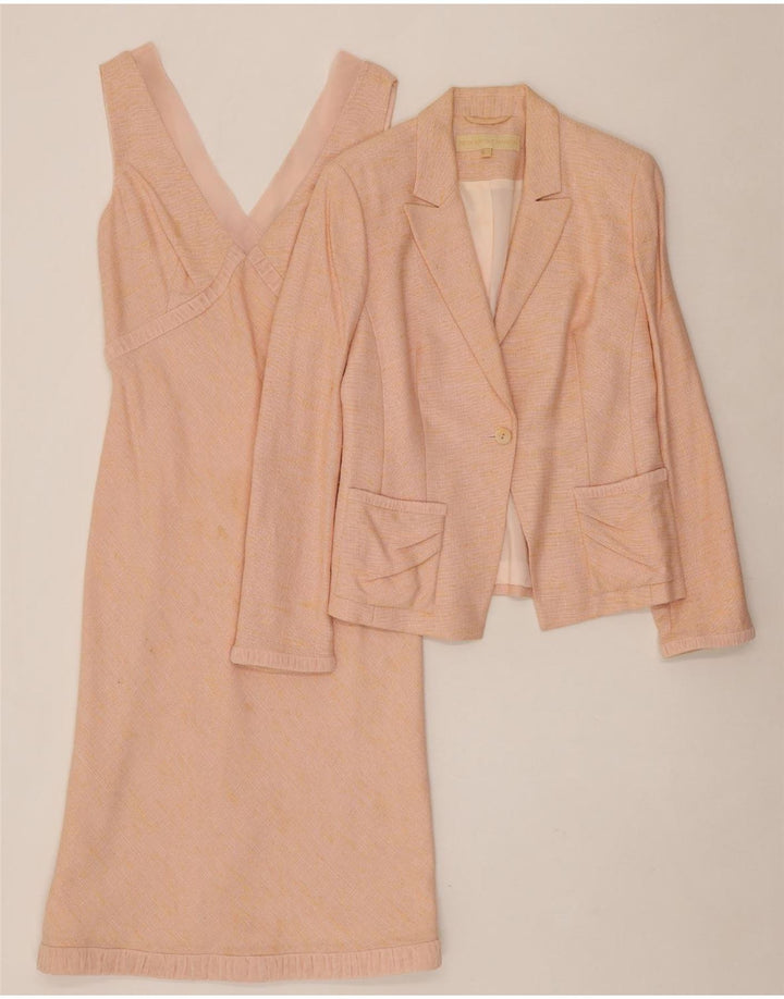 FENN WRIGHT MANSON Womens 1 Button 2 Piece Set UK 10 Small Pink Viscose Vintage Fenn Wright Manson and Second-Hand Fenn Wright Manson from Messina Hembry 