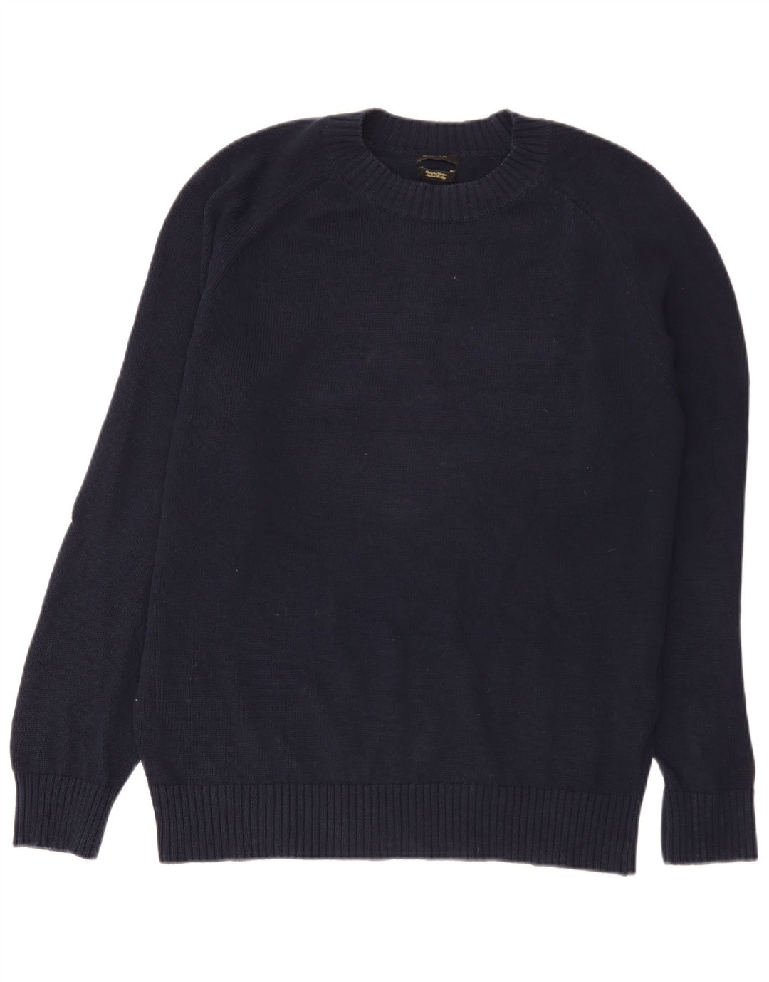 Massimo Dutti Pull à col rond pour homme Bleu marine moyen