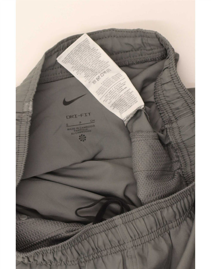 Nike Mens Dri Fit Tracksuit Trousers Joggers Small Grey Polyester