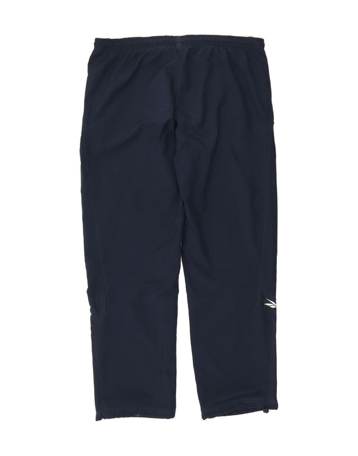 REEBOK Mens Tracksuit Trousers Large Navy Blue Polyester Vintage Reebok and Second-Hand Reebok from Messina Hembry 