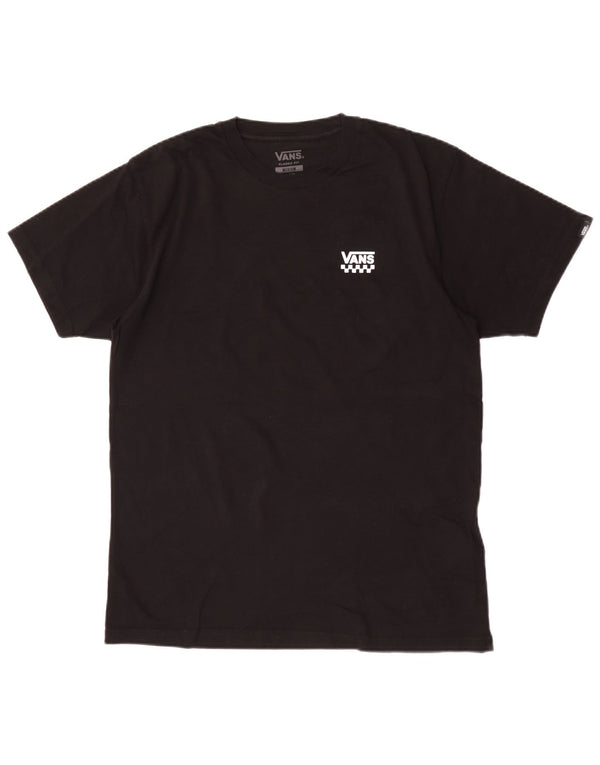 Vans Mens Classic Fit T-Shirt Top Medium Black Cotton