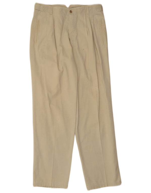 Pantaloni chino da uomo con pegging Henry Cottons IT 50 Large W34 L32 Beige