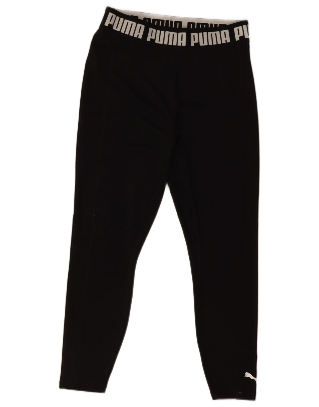 Puma Girls Graphic Leggings 11-12 Years Medium Black
