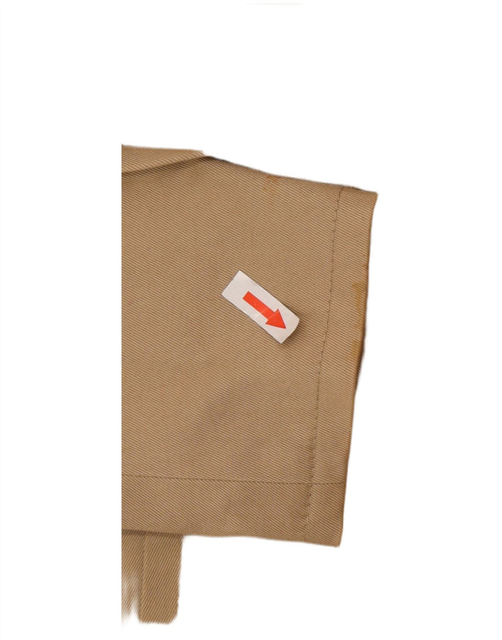 Hugo Boss Damen-Blazer mit 3 Knöpfen, Gr. 10, Größe S, beige, Baumwolle, klassisch