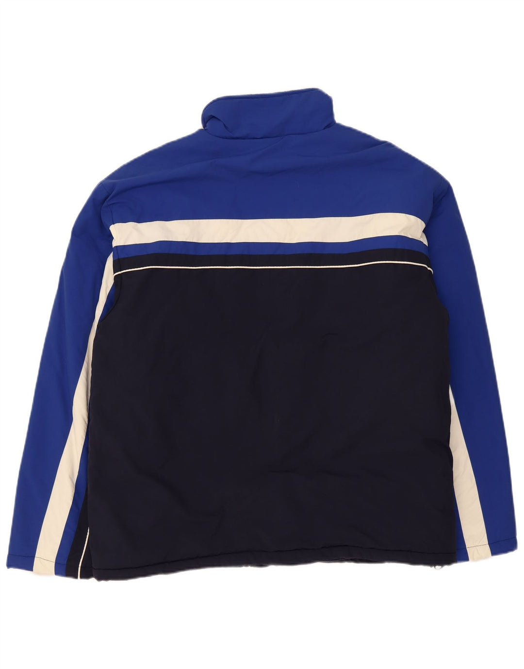 Fila Mens Windbreaker Jacket UK 40 Large Navy Blue Colourblock Polyamide