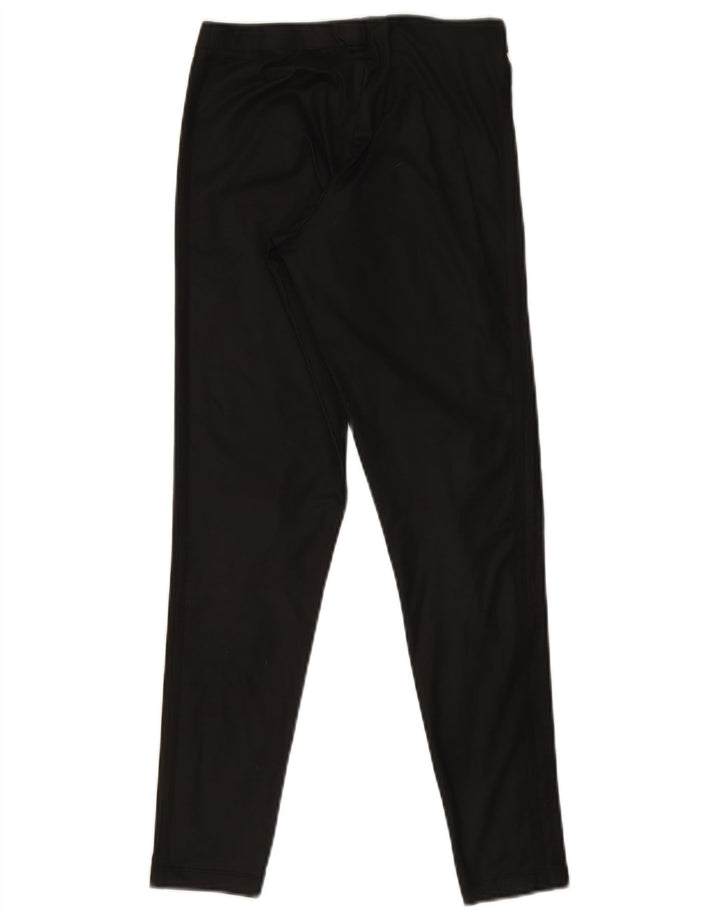 ADIDAS Damen Leggings UK 8 Small Schwarz Polyester