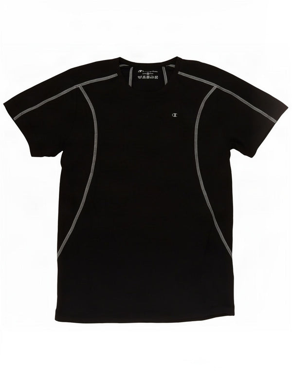 Champion Dame T-Shirt Top UK 14 Medium Grey Bomuld