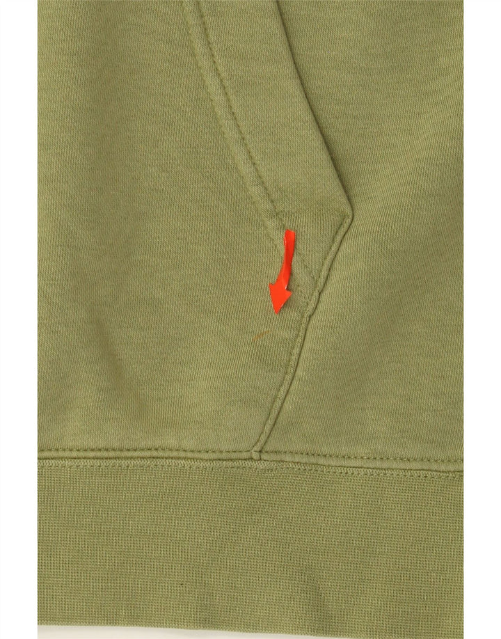 Nike Mens Graphic Hoodie Jumper Medium Green Cotton