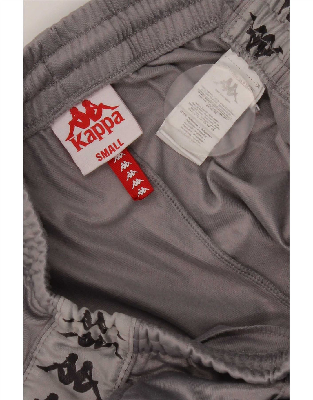 Kappa Mens Graphic Tracksuit Calça Joggers Pequeno Poliéster Cinza