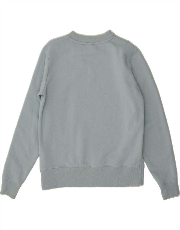 COLMAR Womens Oversized Graphic Sweatshirt Jumper UK 10 Small Blue Cotton Vintage Colmar and Second-Hand Colmar from Messina Hembry 