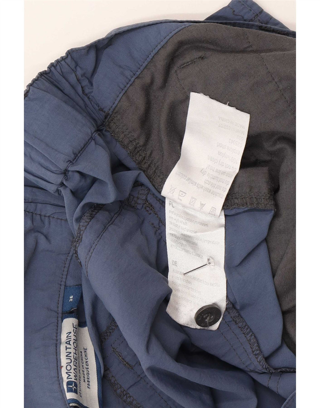 Mountain Warehouse Mens Cargo Shorts W36 Large Navy Blue Nylon
