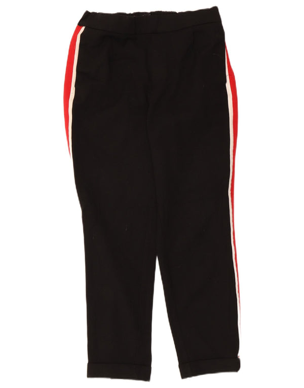 Zara Lige Chinobukser til kvinder XS W24 L24 Sort Colourblock Polyester