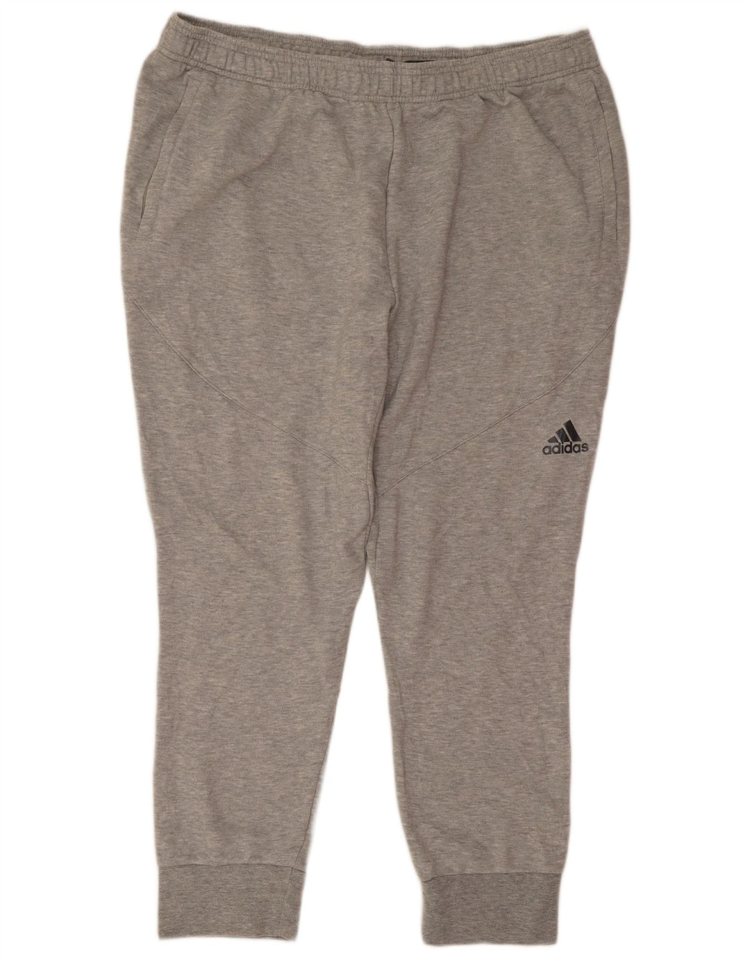 Calça de treino masculina Adidas Joggers 2XL cinza poliéster