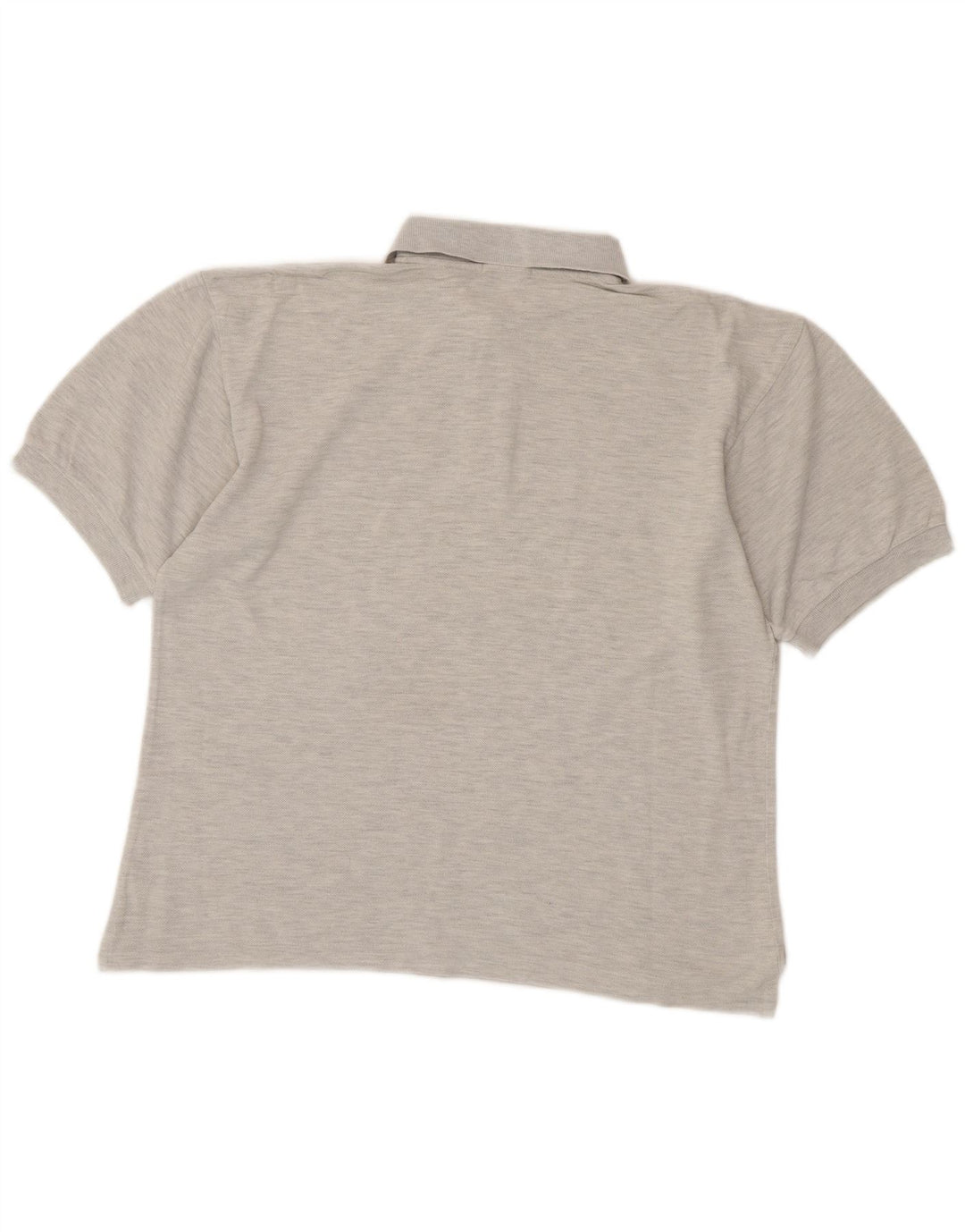 BELFE & BELFE Mens Polo Shirt IT 48 Medium Grey Flecked Cotton