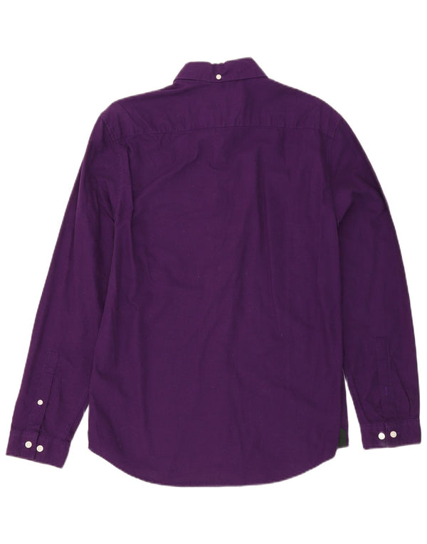 Jack Wills Herre Slim Fit skjorte lille lilla bomuld