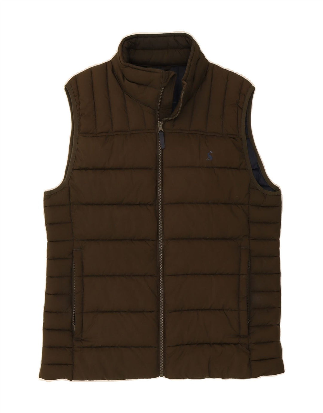 JOULES Mens Padded Gilet UK 38 Medium Brown Polyester Vintage Joules and Second-Hand Joules from Messina Hembry 