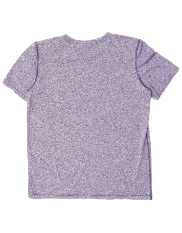 PUMA Mens T-Shirt Top Medium Blue Flecked