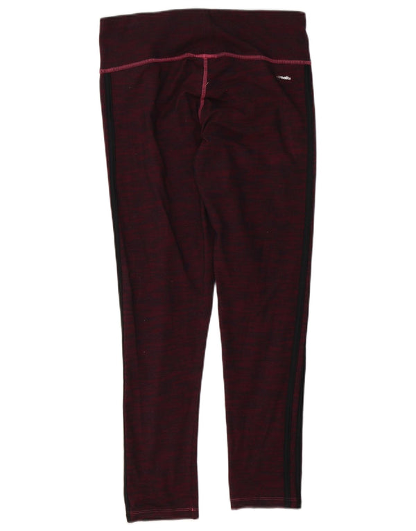 Leggings Adidas Climalite da donna UK 12/14 Cotone chiazzato viola medio