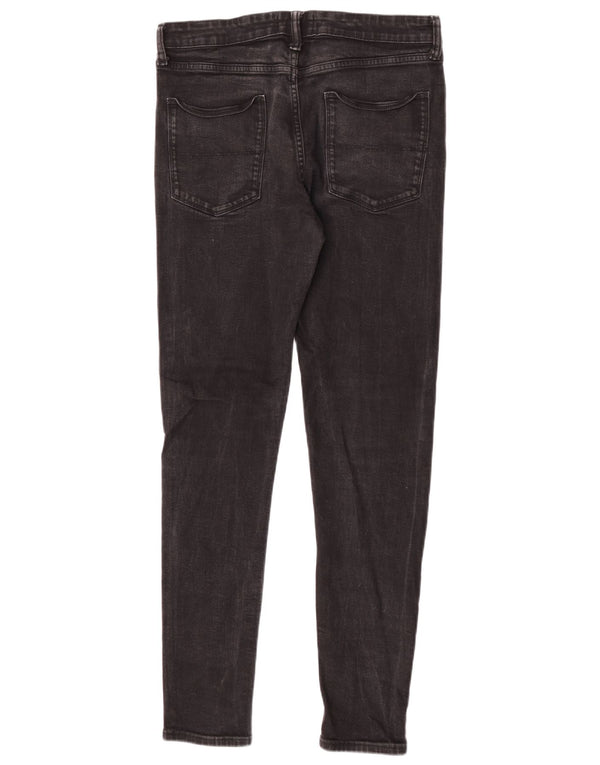 Marks & Spencer Damen Skinny Jeans W34 L33 Schwarze Baumwolle