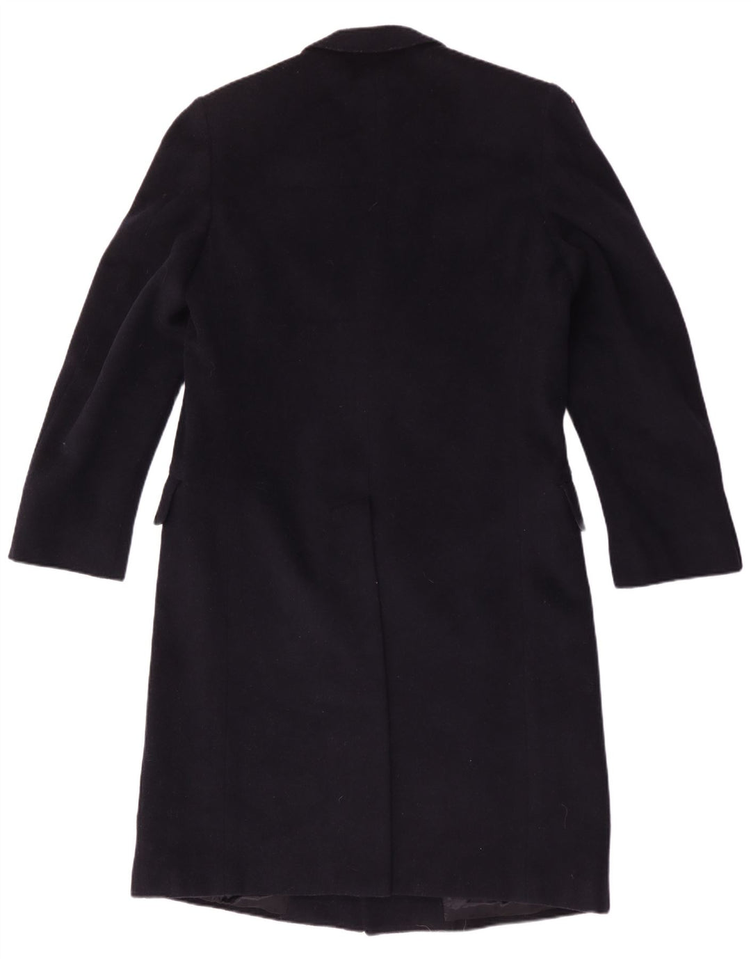 Facis Mens Long Double Breasted Coat IT 48 Medium Navy Blue