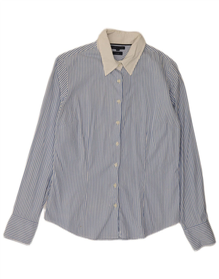 Tommy Hilfiger Camisa para Mujer US 8 Mediana Rayas Azules