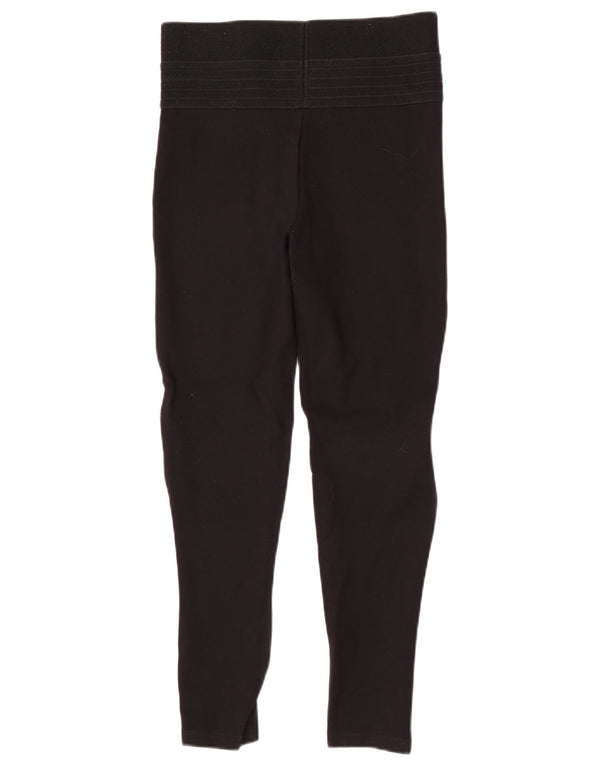 Zara Womens High Waist Leggings Medium Black Polyamide