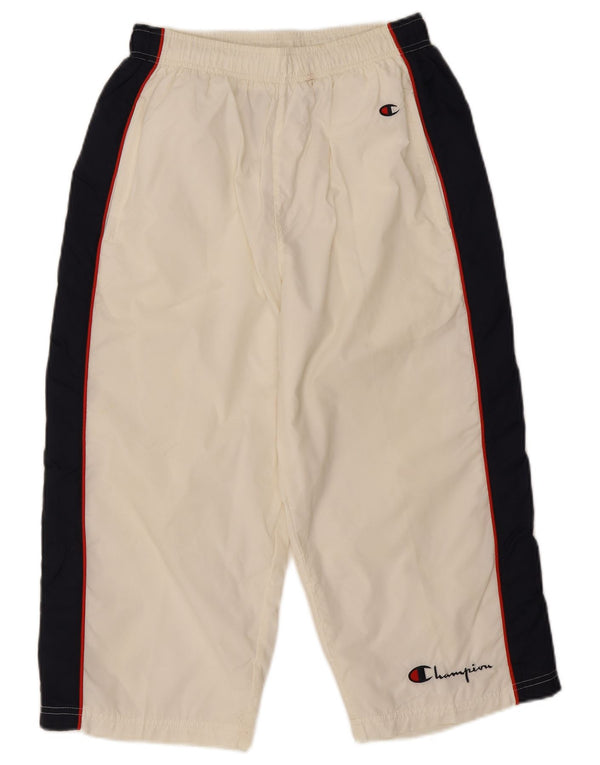 Champion Herre Capri træningsdragt Bukser Small White Colourblock Nylon