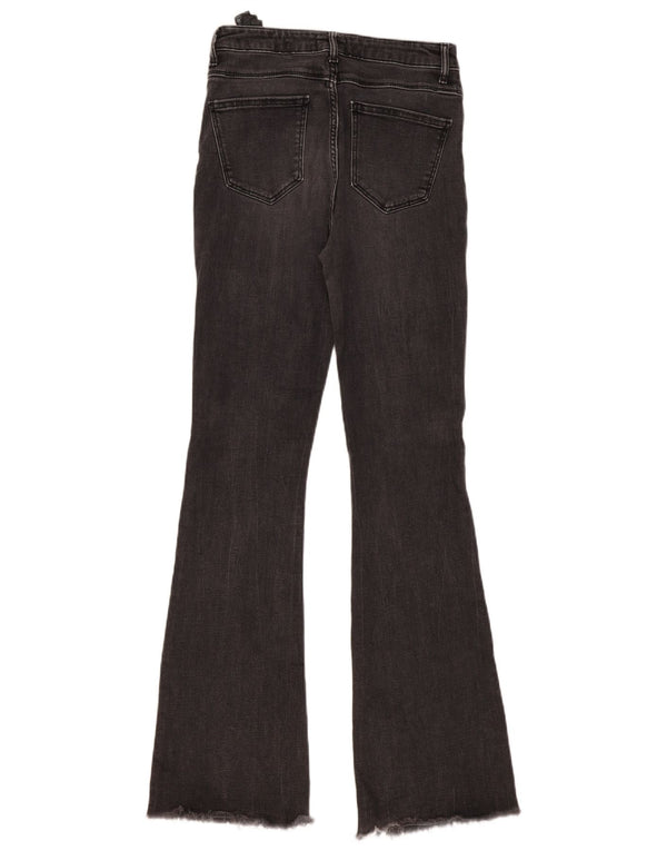 Женские расклешенные джинсы Zara EU 38, маленькие W28 L34, серый хлопок