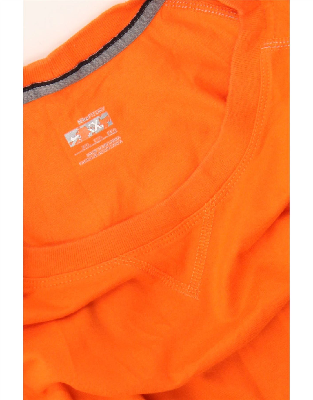 NIKE Mens T-Shirt Top 2XL Orange Cotton Vintage Nike and Second-Hand Nike from Messina Hembry 