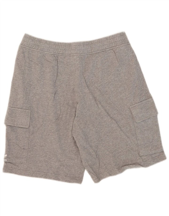 Adidas Mens Cargo Sport Shorts Large  Grey Cotton