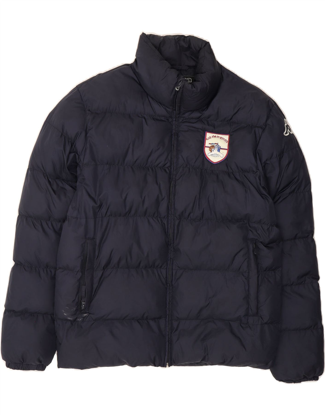 KAPPA Mens Padded Jacket UK 40 Large Navy Blue Polyamide Vintage Kappa and Second-Hand Kappa from Messina Hembry 