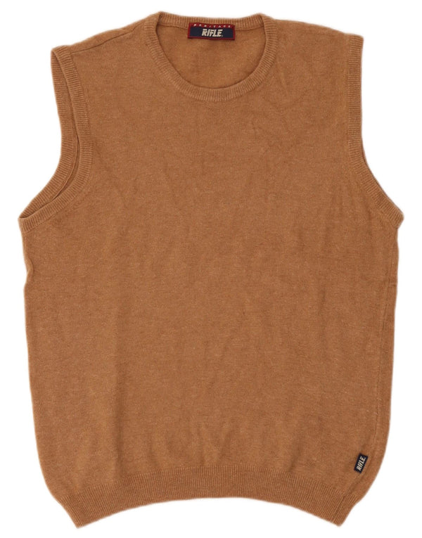 Rifle Womens Heritage Vest Tank Top UK 12 Mittelbraune Wolle