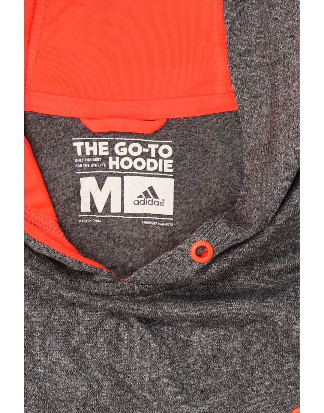 ADIDAS Mens Climawarm Hoodie Jumper Medium Grey Polyester Vintage Adidas and Second-Hand Adidas from Messina Hembry 