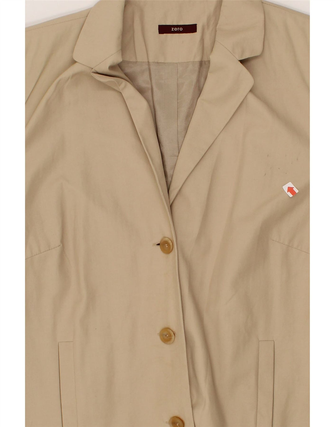 VINTAGE Womens Overcoat UK 14 Medium Beige Vintage Vintage and Second-Hand Vintage from Messina Hembry 