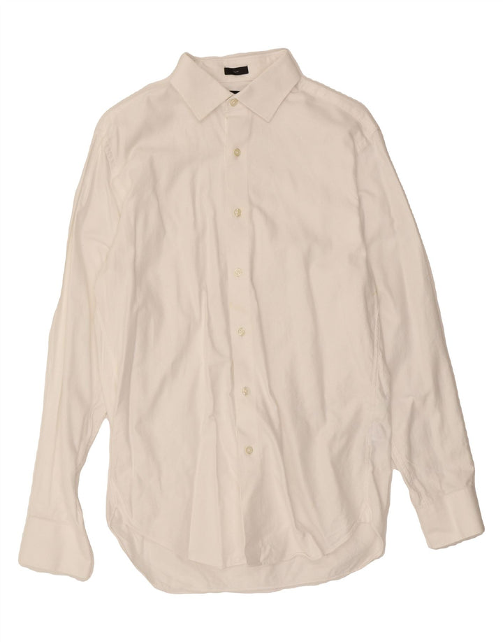 J. CREW Mens Slim Shirt Size 15 1/2 Medium White Cotton Vintage J. Crew and Second-Hand J. Crew from Messina Hembry 
