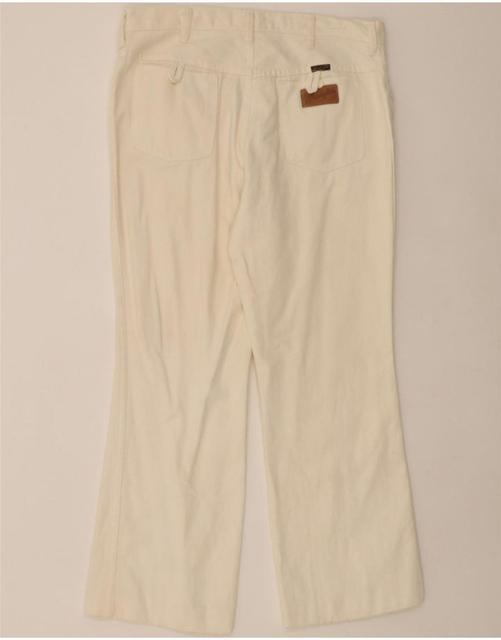 WRANGLER Womens Bootcut Jeans W38 L28  Off White Cotton Vintage Wrangler and Second-Hand Wrangler from Messina Hembry 