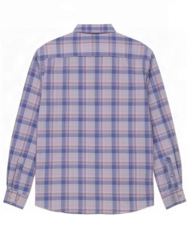 Gant Mens Regular Fit Shirt Large Blue Check Cotton