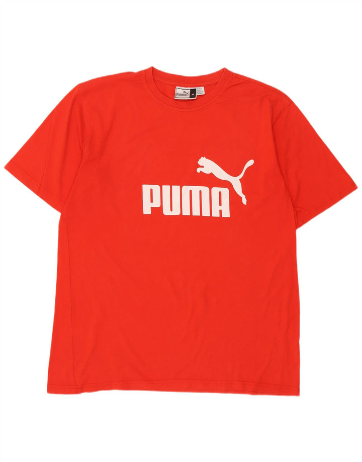 Puma Mens Graphic T-Shirt Top Medium Red