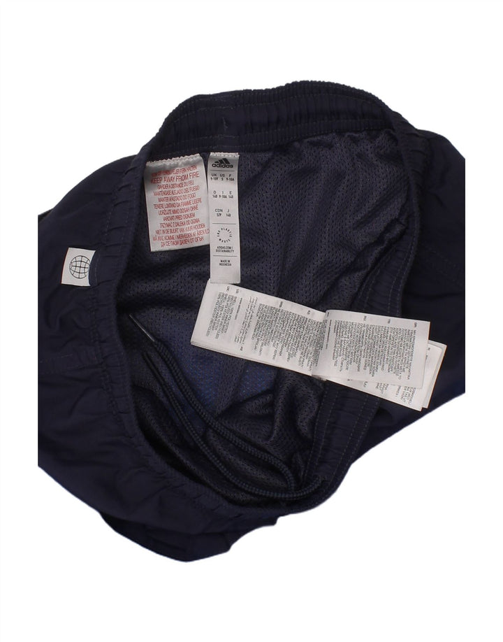 ADIDAS Boys Swimming Shorts 9-10 Years  Blue Colourblock Polyester