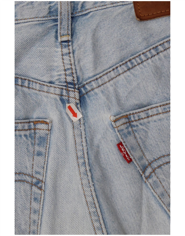 Levi's Womens Ribcage Straight Jeans W25 L29 Blue Cotton