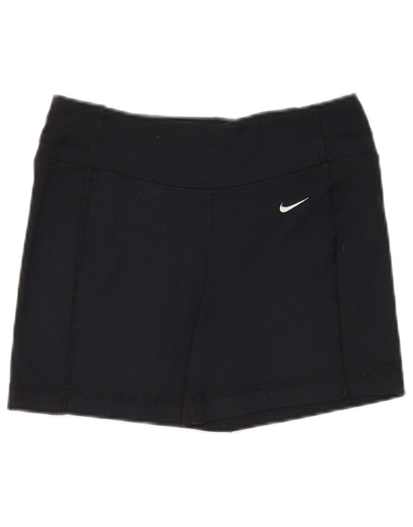 Pantaloncini sportivi Nike da donna Dri Fit UK 6 XS nylon nero
