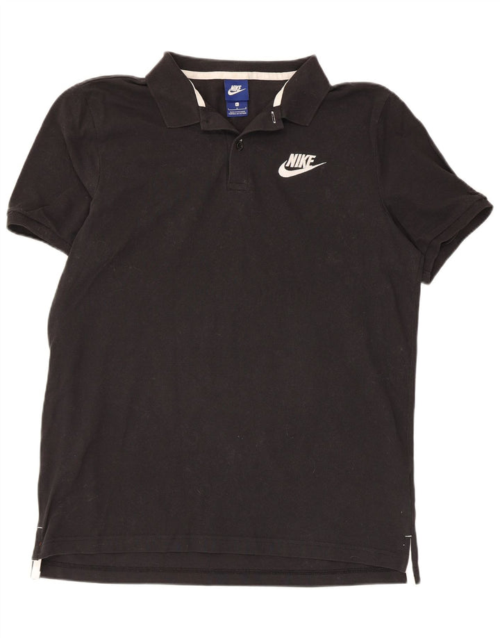 Nike Mens Polo Shirt Large Black Cotton
