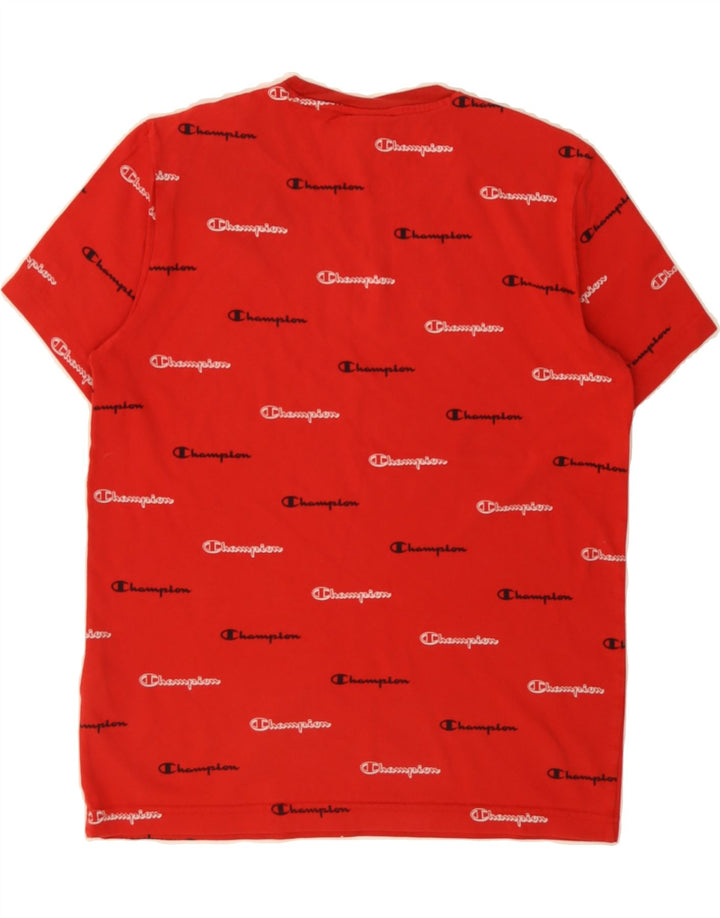 CHAMPION Mens Graphic T-Shirt Top Small Red Cotton Vintage Champion and Second-Hand Champion from Messina Hembry 